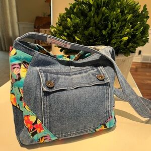 Hand Crafted Denim Shoulder Bag